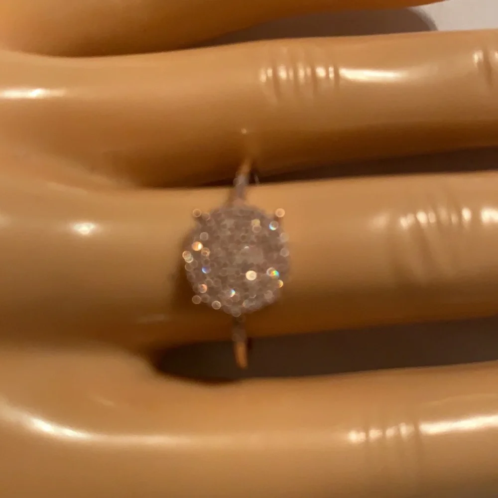 PINK DIAMOND RING, SIZE 8 - Picture 5 of 11